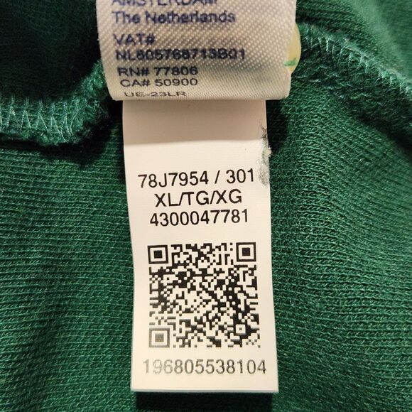 Tommy Hilfiger Polo Shirt Size XL Green Regular Fit New - Picture 8 of 8